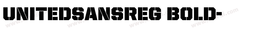 UnitedSansReg Bold字体转换